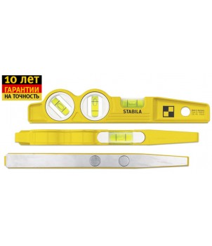 Строительный уровень литой магнитный, 25 см STABILA 81S REM W 15861